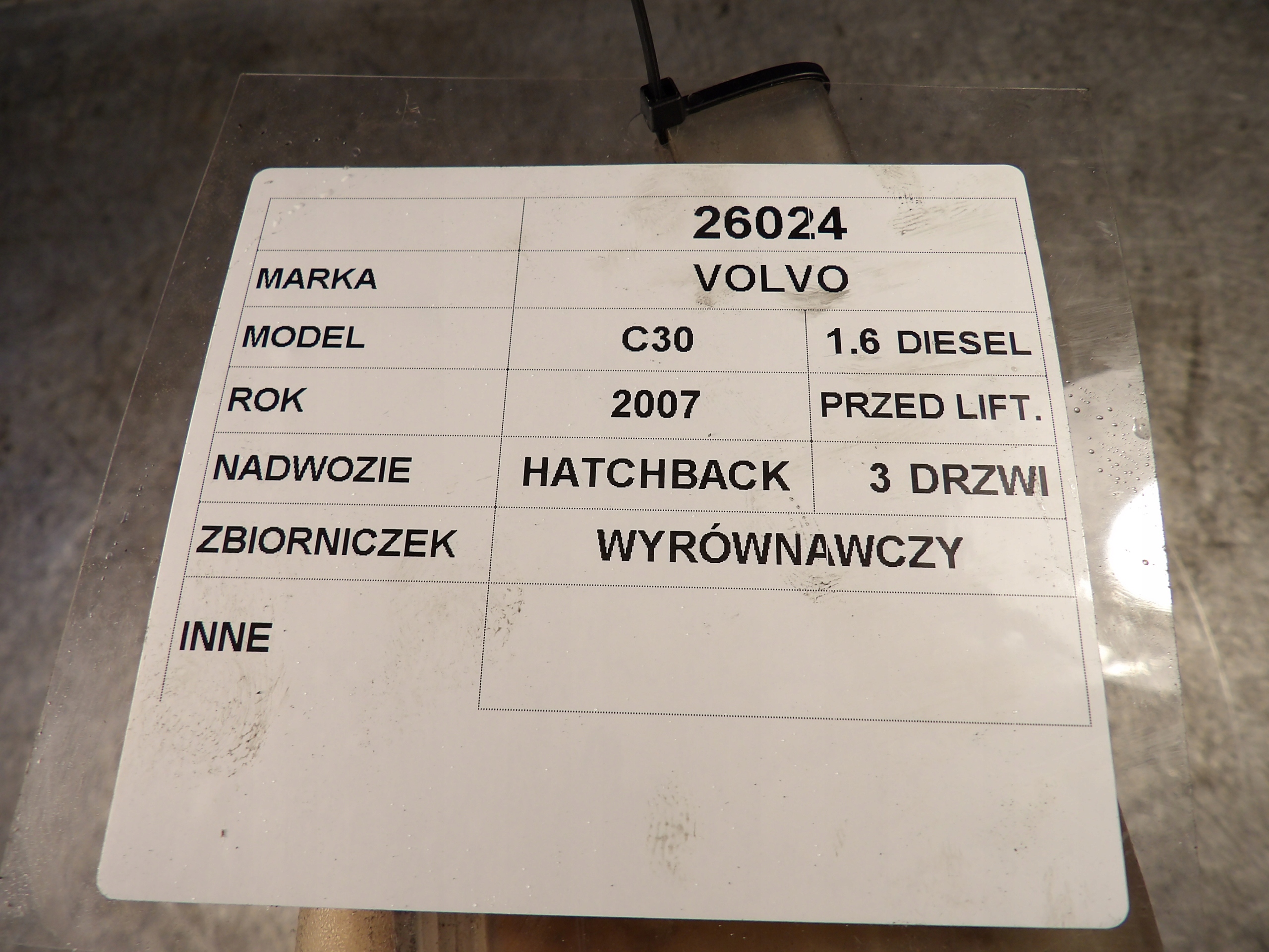Volvo C30 Réservoir eau 3M5H-8K218-D2L4A