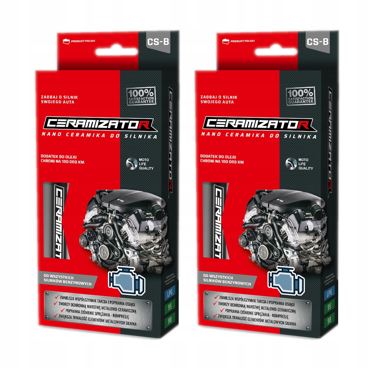 2x CERAMIZATOR do silnikow benzynowych CS B