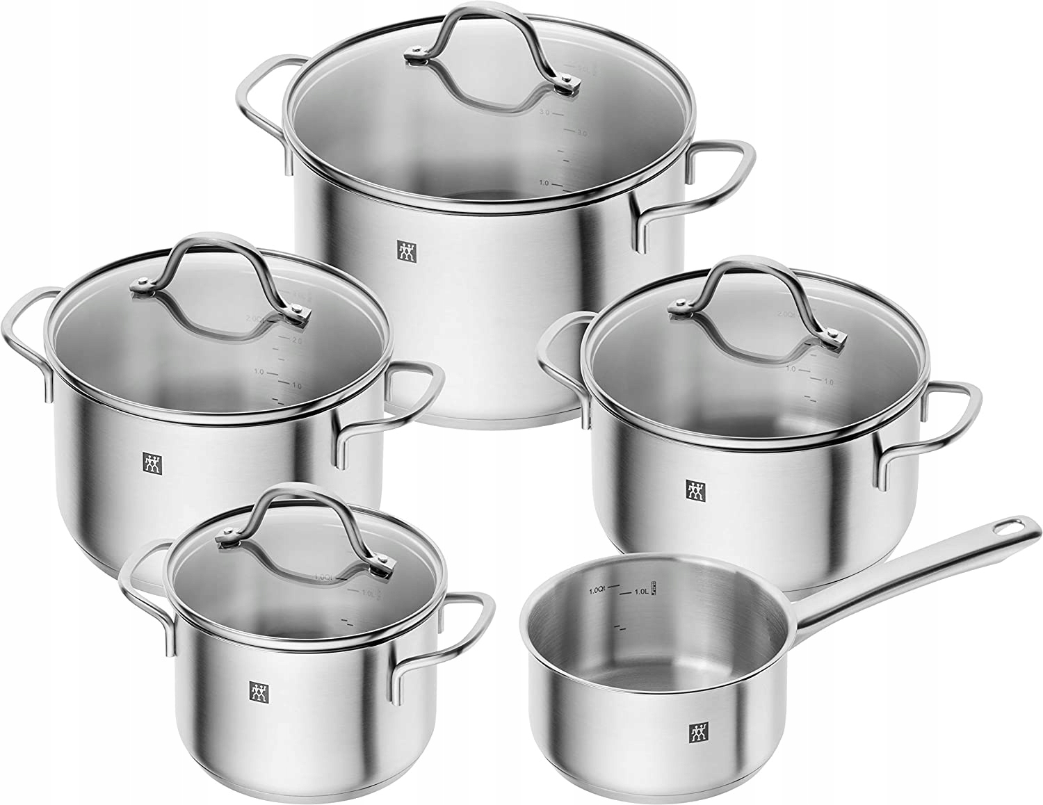 Sada hrnců Zwilling Flow 5 prvků nerezová ocel 18/10