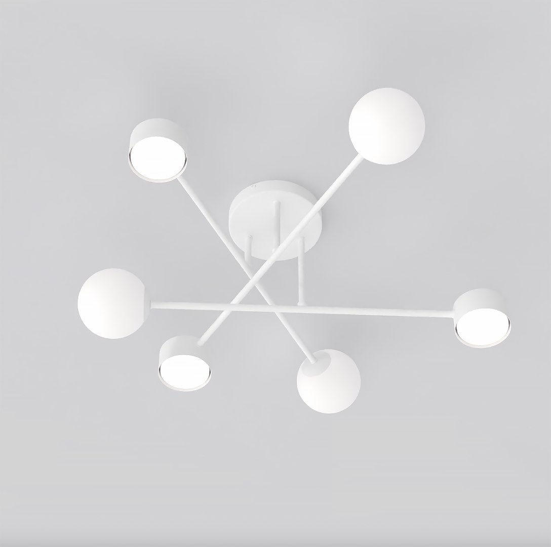 Stropné svietidlo Holon 6 v bielej farbe – štýl a modernosť