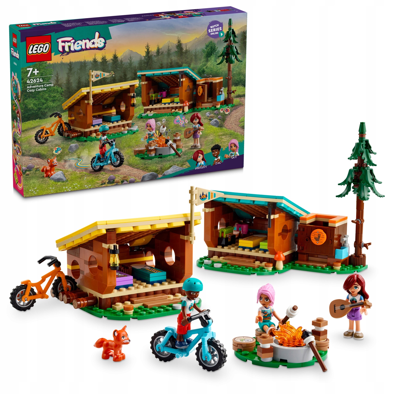 Lego Friends 42624 Útulné chatky na dobrodružném táboře
