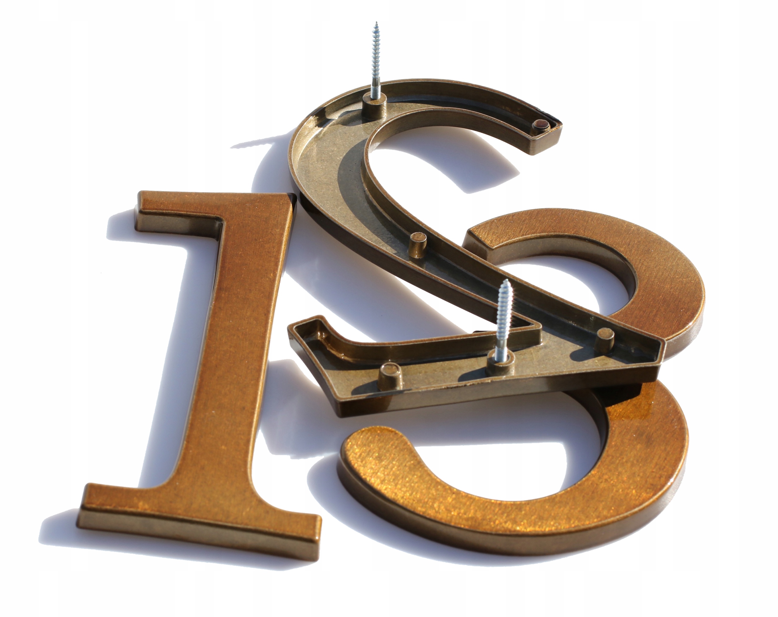 NUMER DOMU, CYFRY NA DOM, LITERY brąz trans 2 Wysokość produktu 19 cm