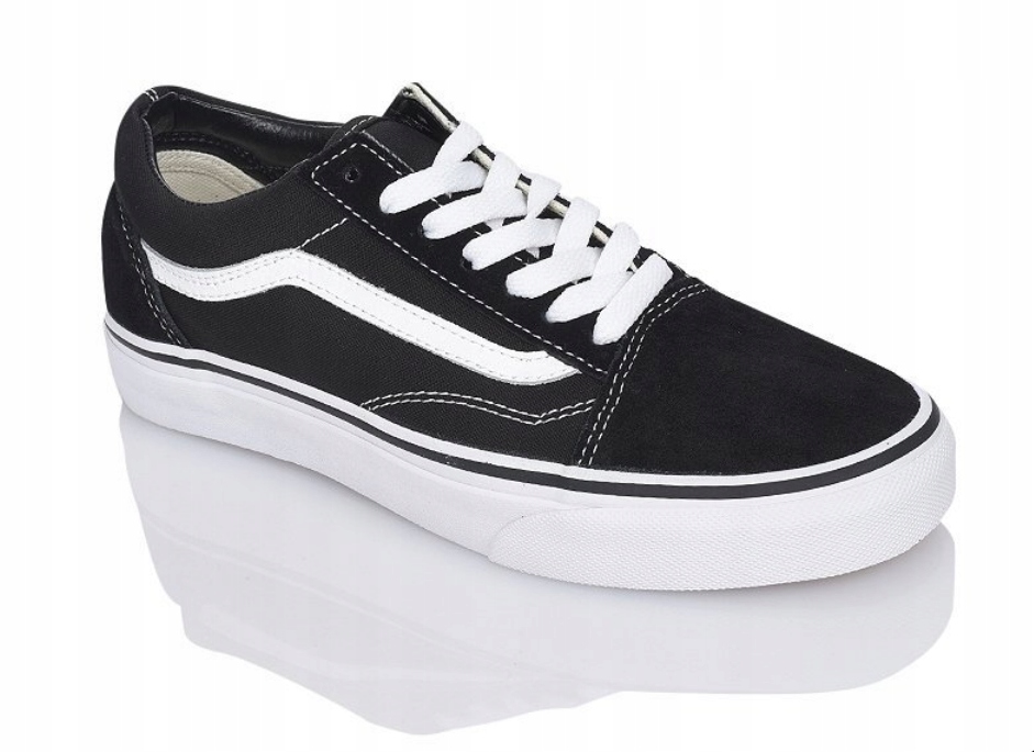 Vans tenisky černé klasické tenisky přírodní kůže VN000D3HY28 36