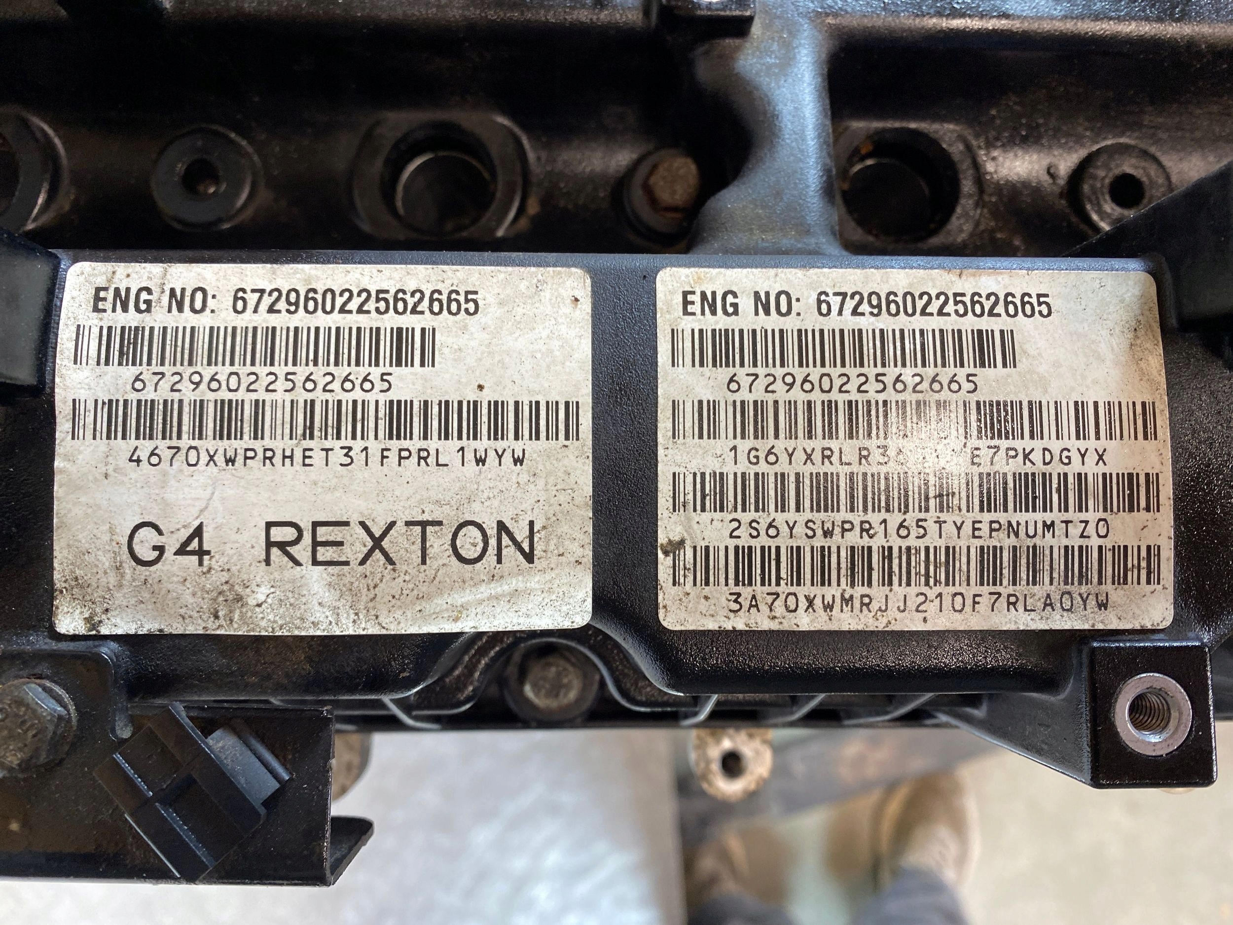 2017 REXTON Двигатель D22DTR