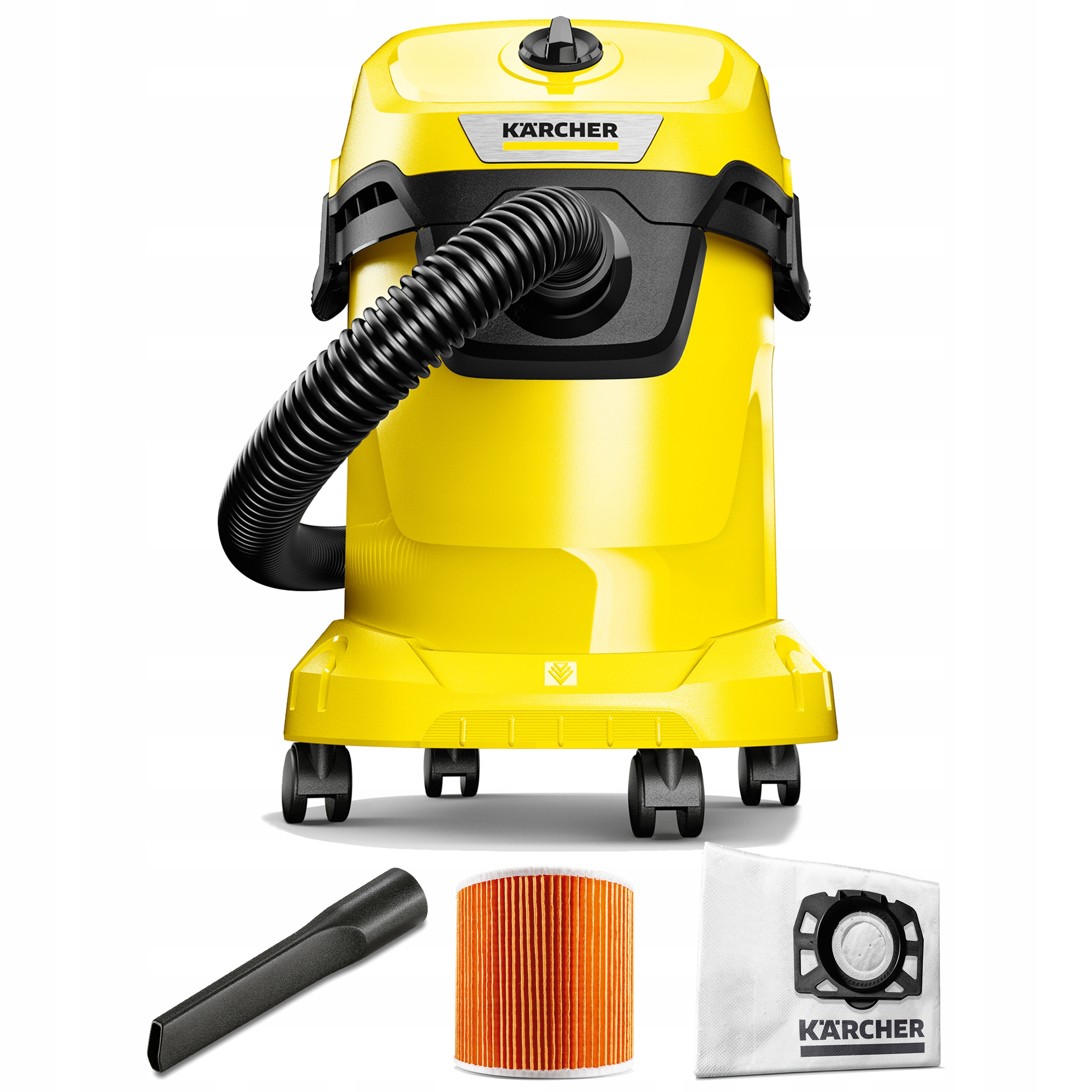 Odkurzacz Przemysłowy Karcher WD3 V-17/4/20 Mocny Budowlany Sucho Mokro 17L