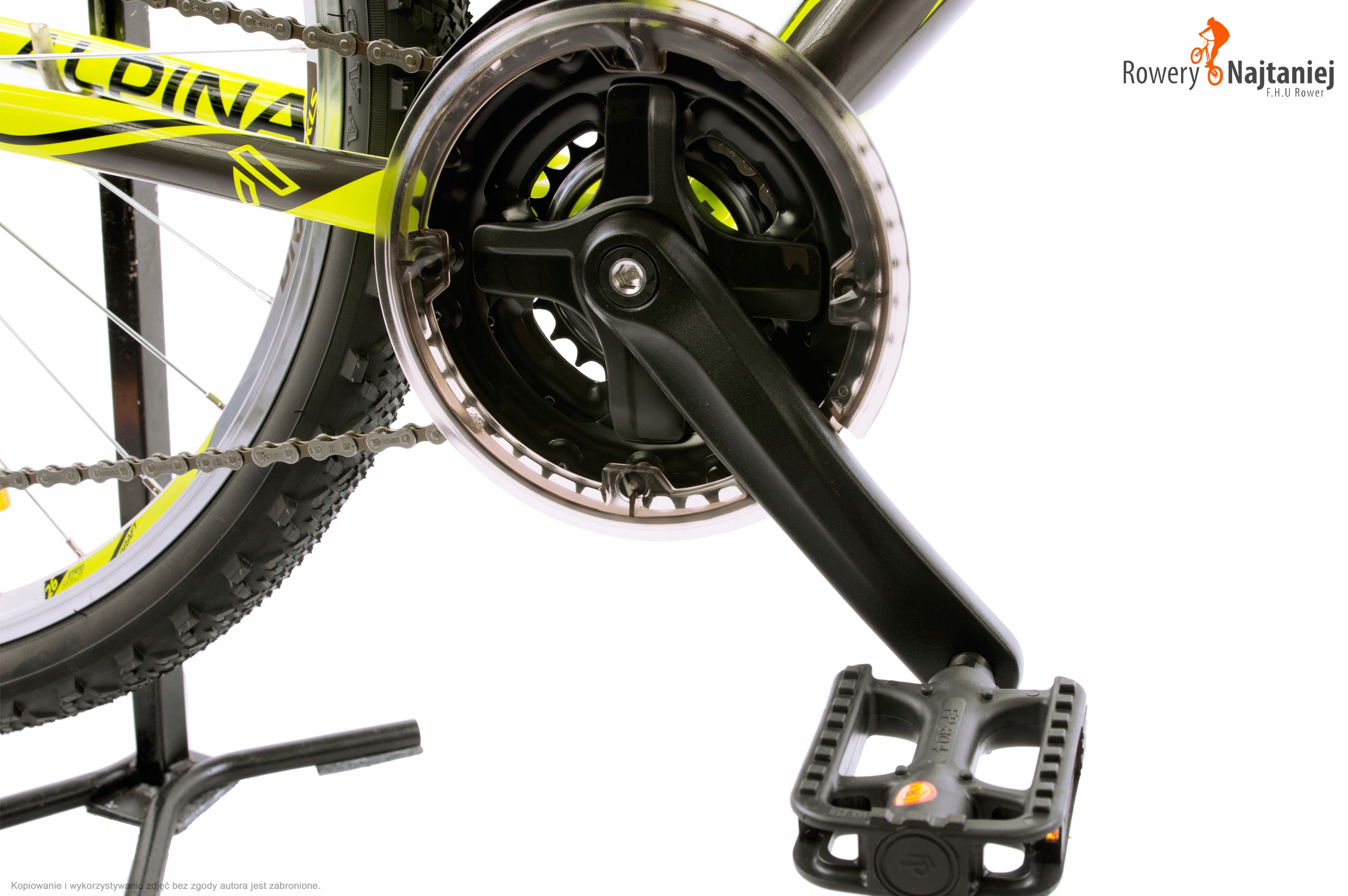 Rower Męski MTB 26' ALPINA ECO M20 Neon Lime XXS Rozmiar koła (