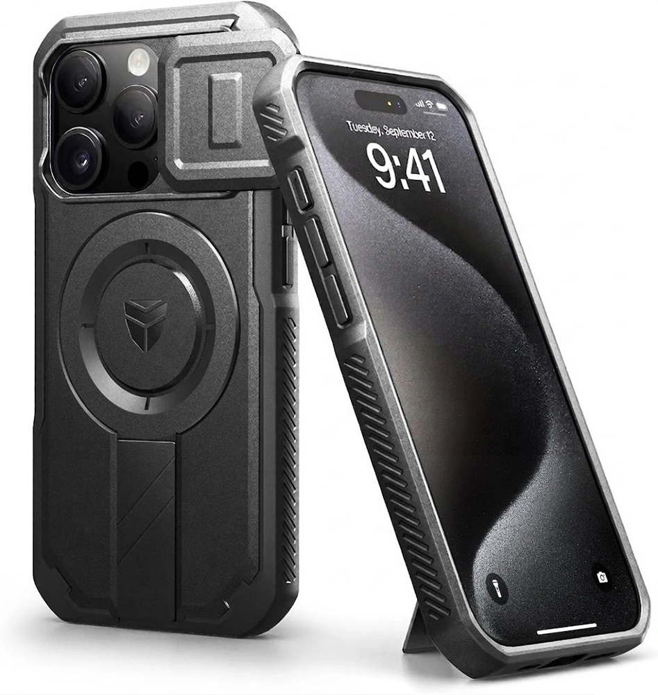 Pancéřové Pouzdro Dexnor pro iPhone 15 Pro, ochrana fotoaparátu, MagSafe, pouzdro