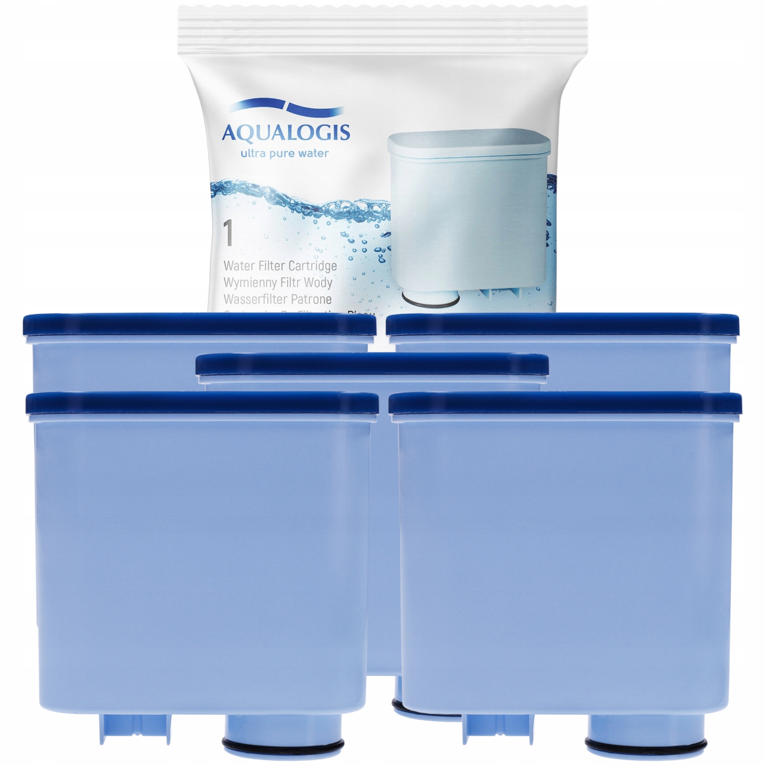 5 x filtr do kávovaru Saeco Philips Lattego Latte Go Aqualogis AL-Clean