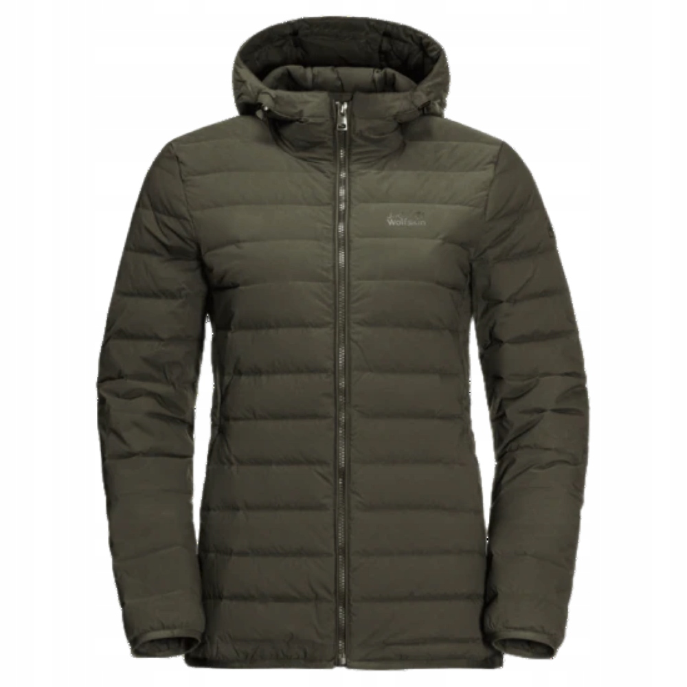 Kurtka Jack Wolfskin damska puchowa wiatroszczelna z kapturem S