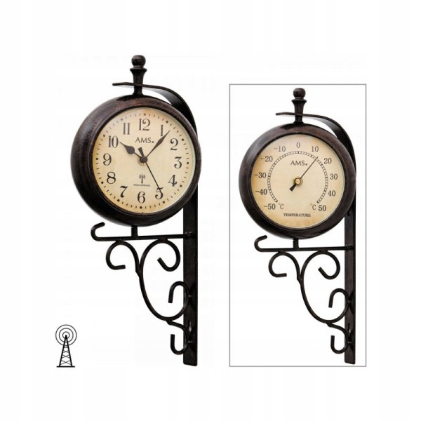 Nástenné hodiny 5961 Ams riadené rádiovým signálom 38cm