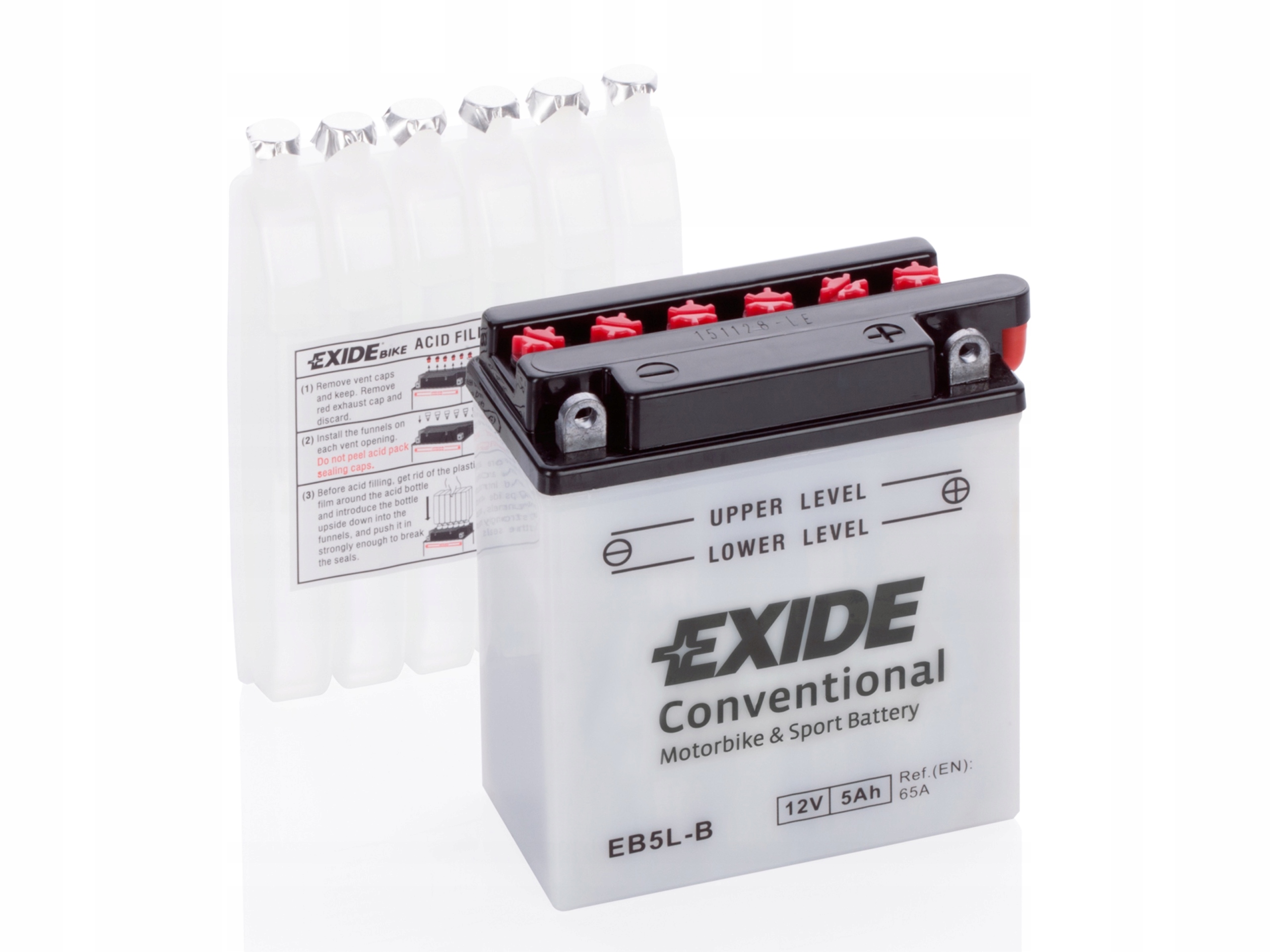 Motocyklowy akumulator 5 Ah EXIDE EB5L-B