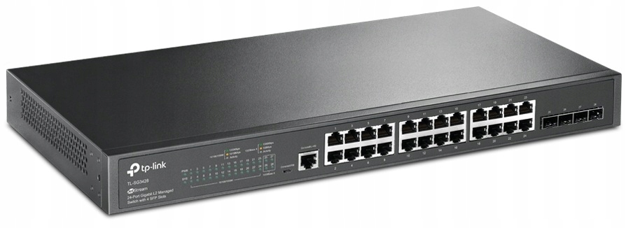 Switch TP-LINK TL-SG3428 24x port Gb, 4xSFP