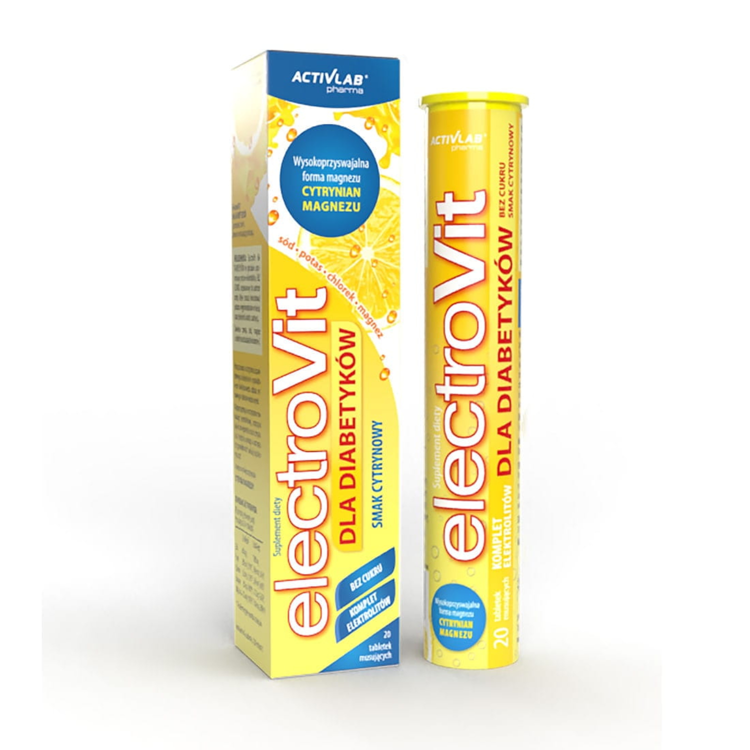 Activlab Pharma Electrovit dla diabetyków cytrynowy 20 tabletek