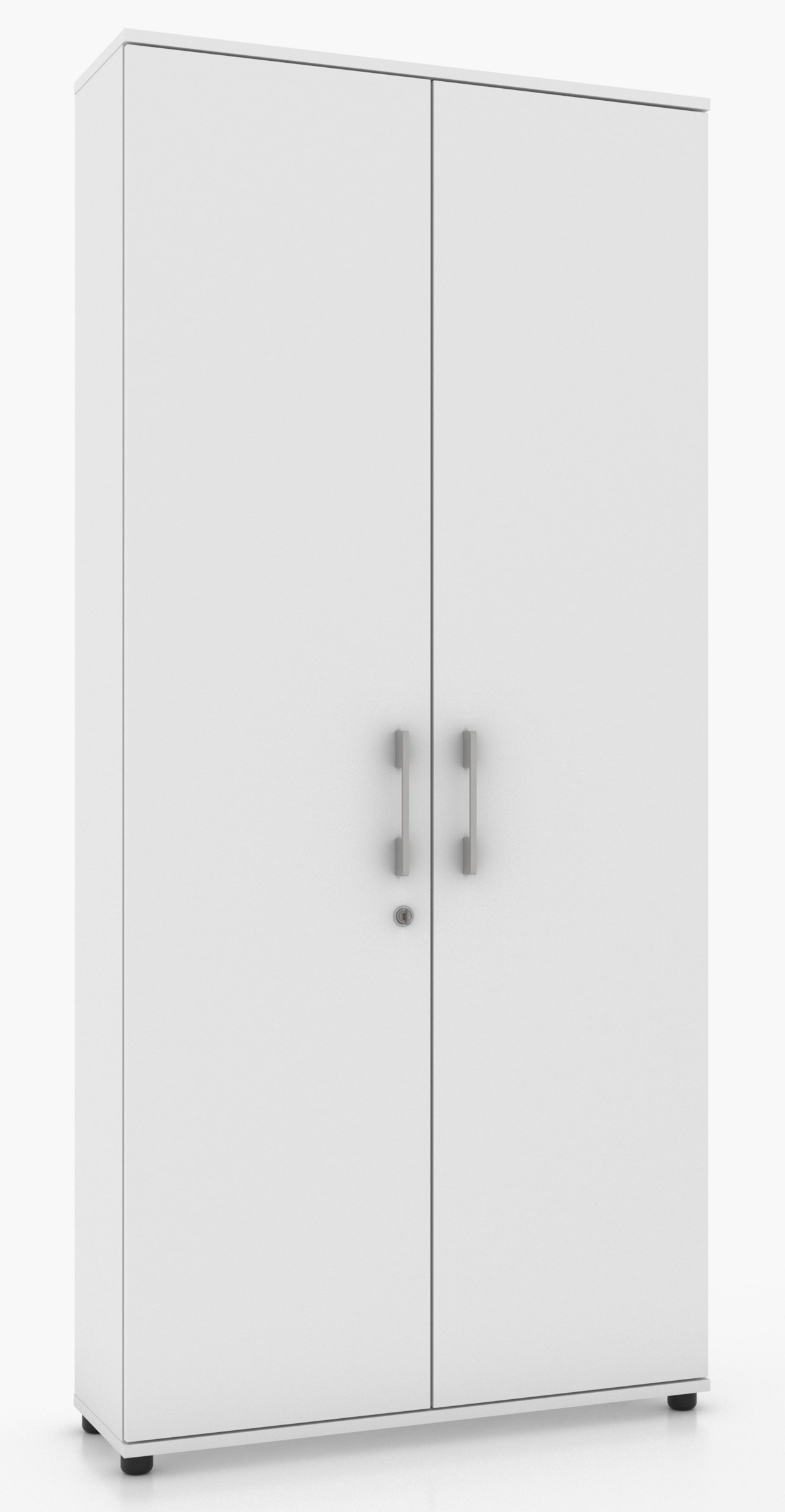 Regał biurowy Szafa zamykana na klucz RODO M 2D biały 80 x 32 cm Stan opakowania oryginalne