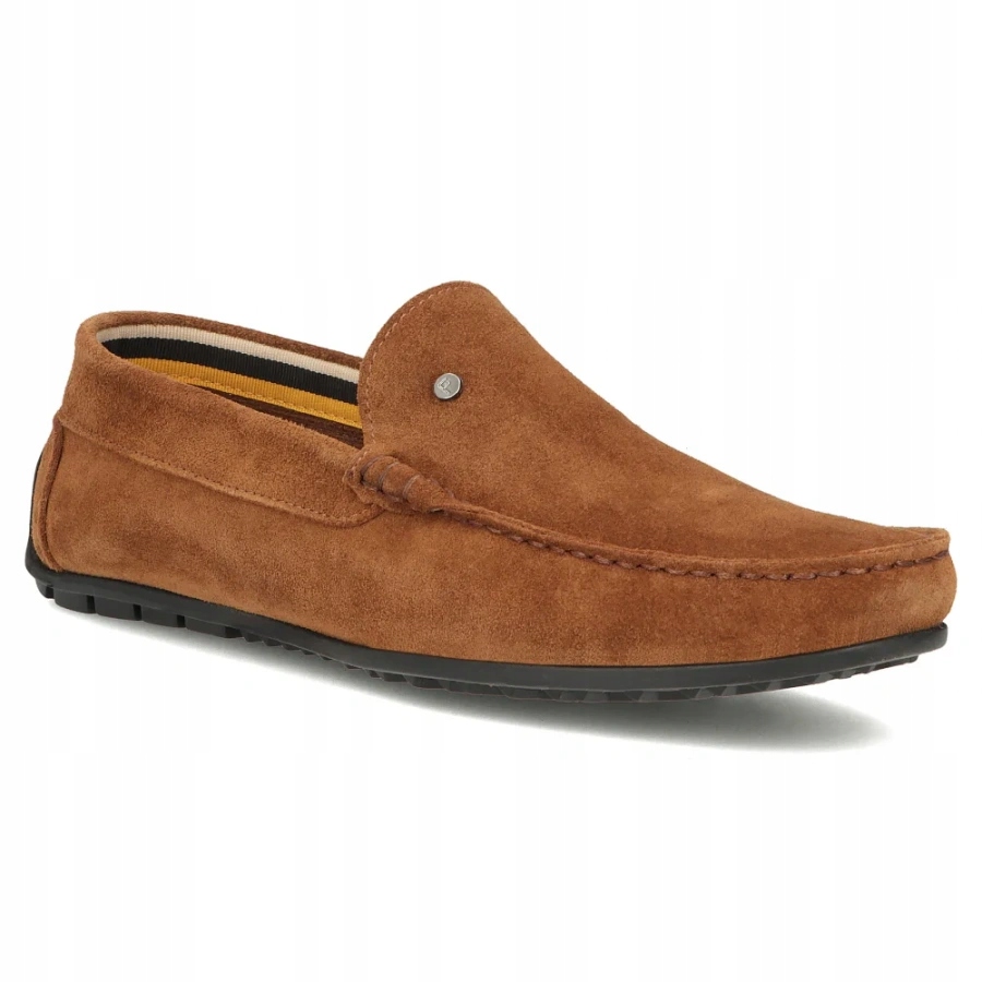 Pánské kožené polobotky semišové camel Filippo MP923 41
