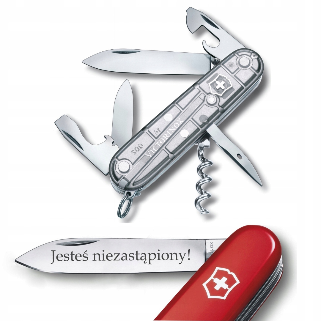 Victorinox 1.3603.T7, scyzoryk Spartan 12 funkcji grawer na ostrzu