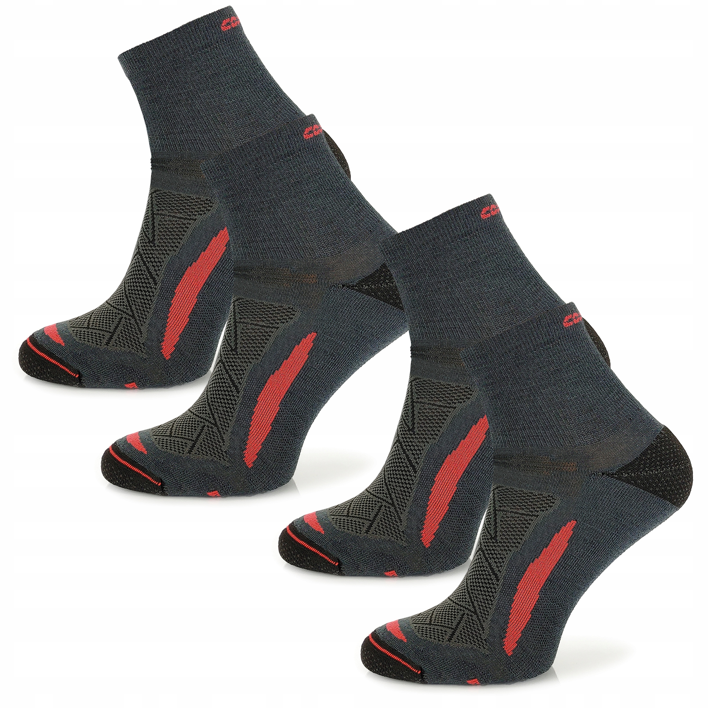 Zestaw letnich funkcyjnych skarpetek turystycznych 70% merino Comodo 2PAK