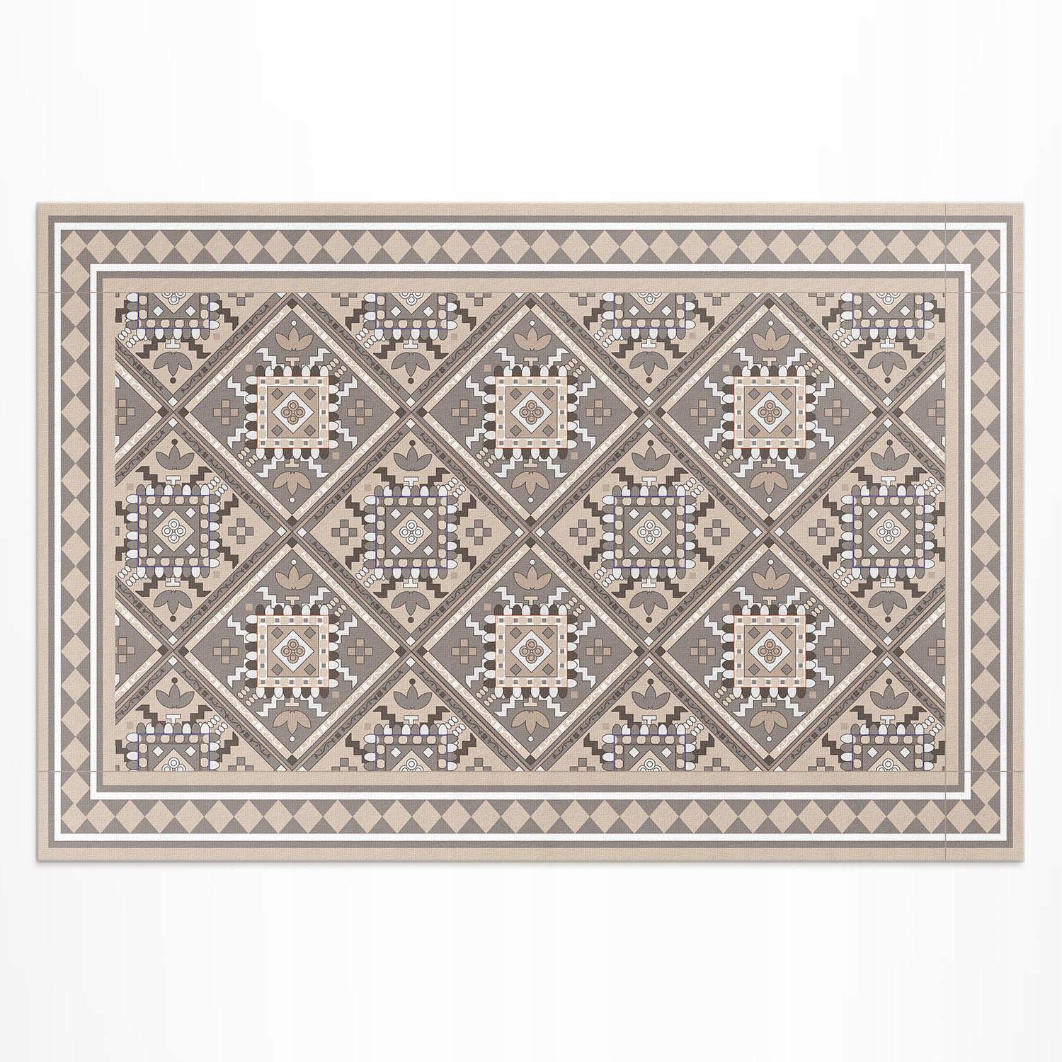 Vinylový koberec na terasu Balkón Arabská geometria orientálny vzor 100 x 150 cm