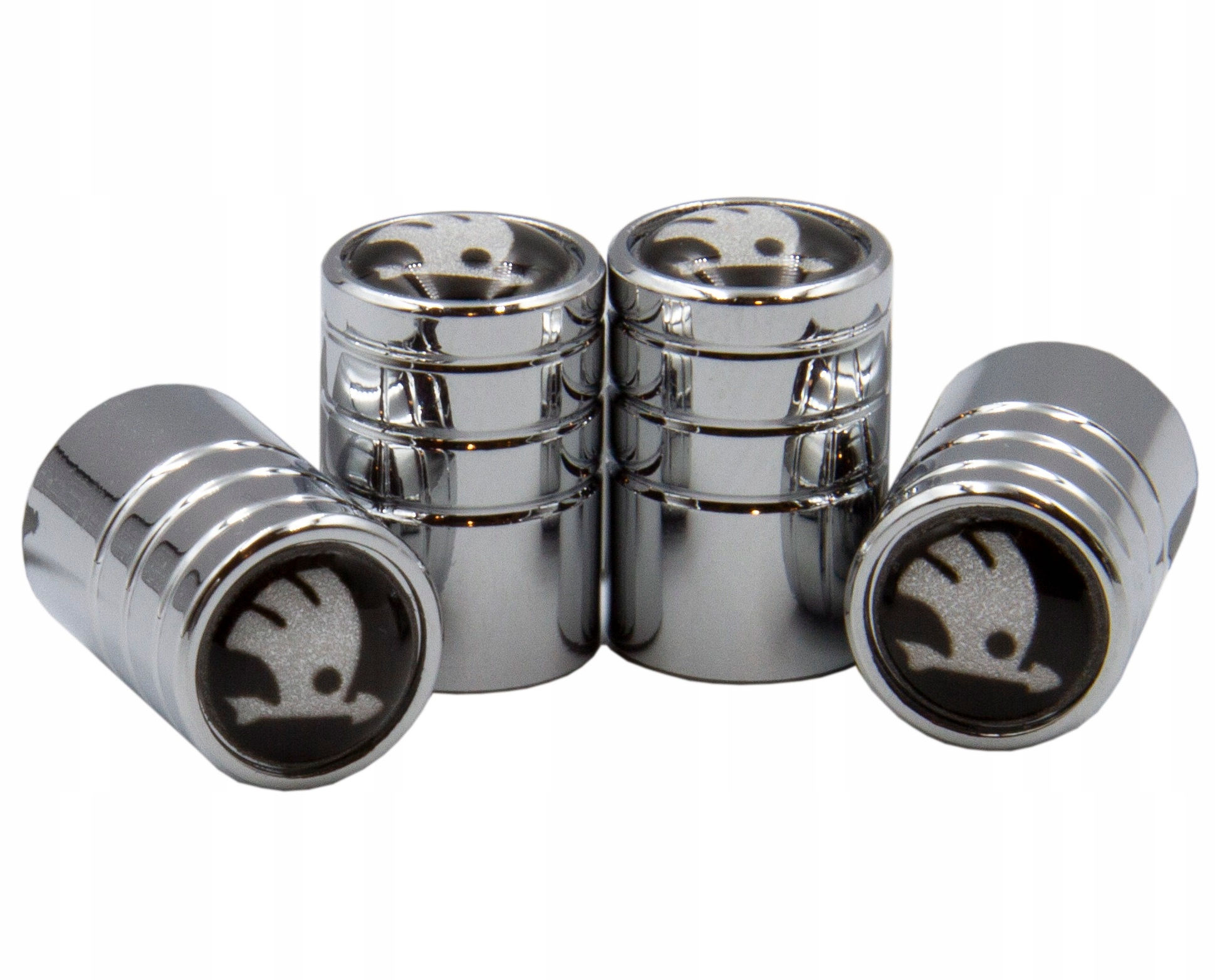 NAKRĘTKI NA WENTYLE KAPTURKI SKODA CHROM