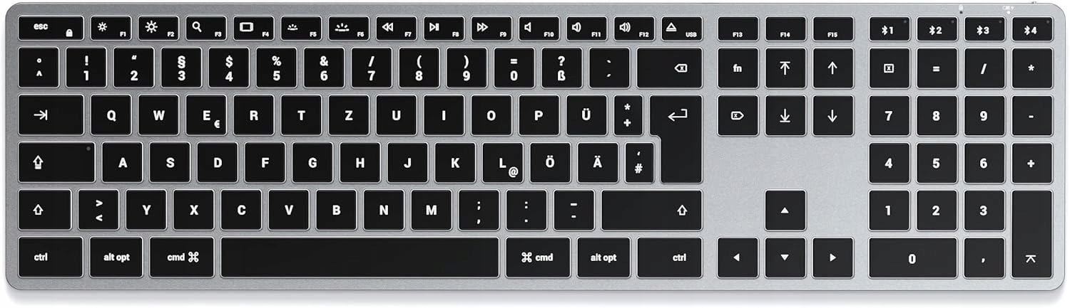 Bezdrátová Klávesnice Satechi Slim X3 Bluetooth S Podsvícením