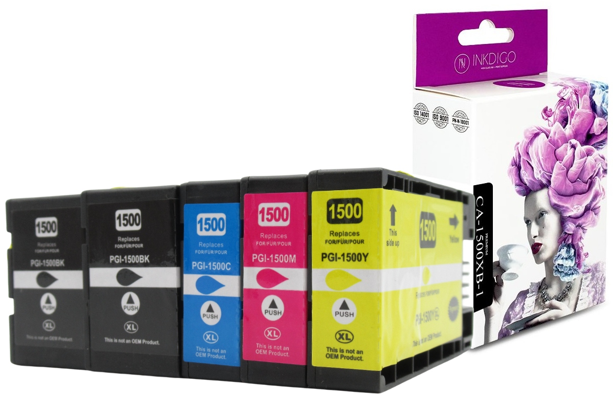 

5x Tusz PGI-1500 XL Do Canon Maxify MB2750 MB2150
