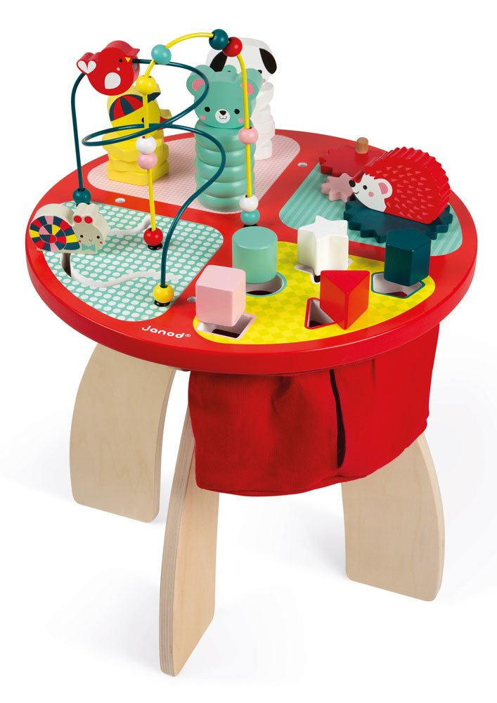 Janod Stolik edukacyjny duży drewniany Baby Forest Janod