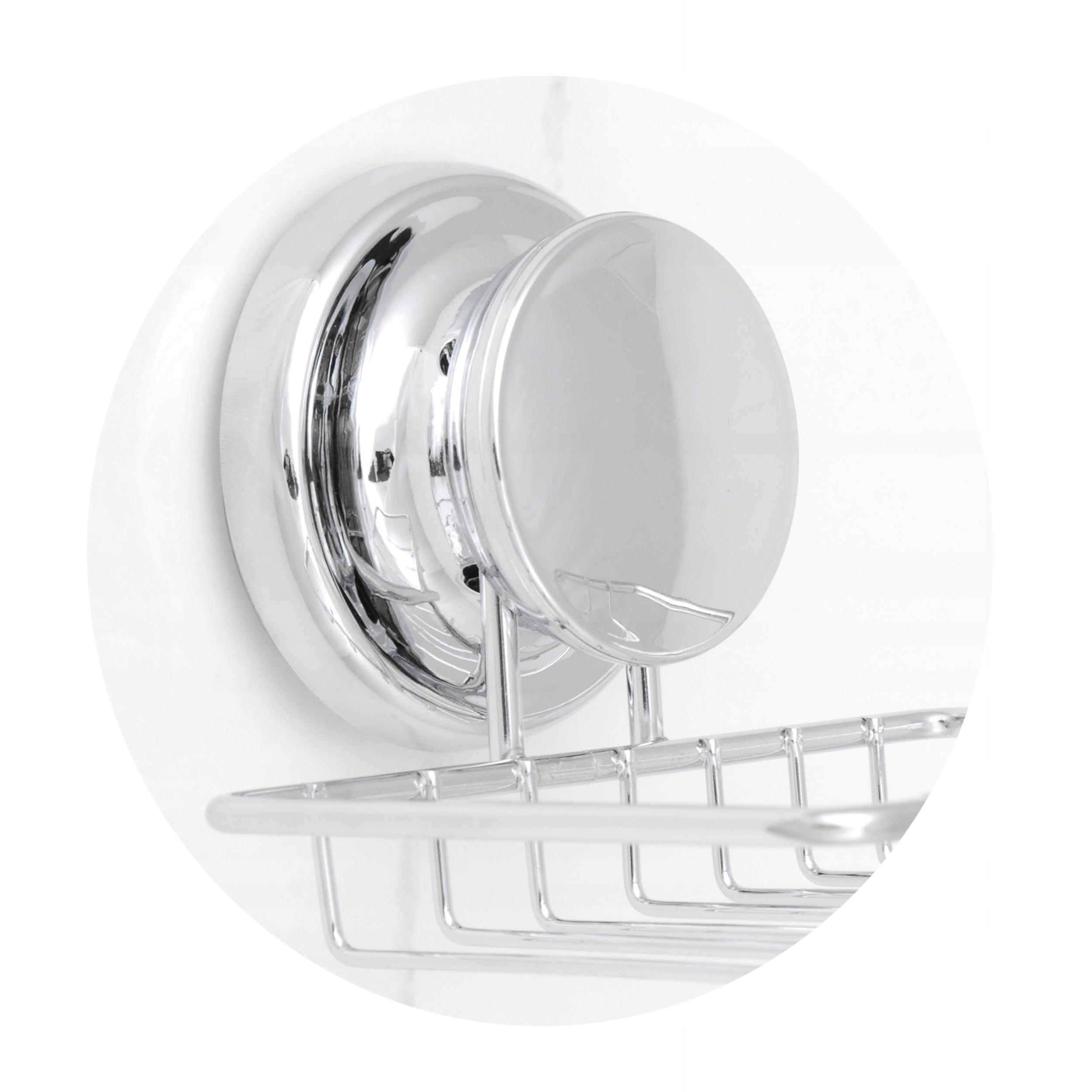 Mydelniczka naścienna wiszaca na przyssawkę chrom metal Rodzaj naścienna