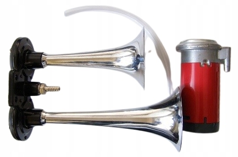 FANFARA SYGNAŁ KLAKSON TIR KOMPRESOR 120dB 24V HIT
