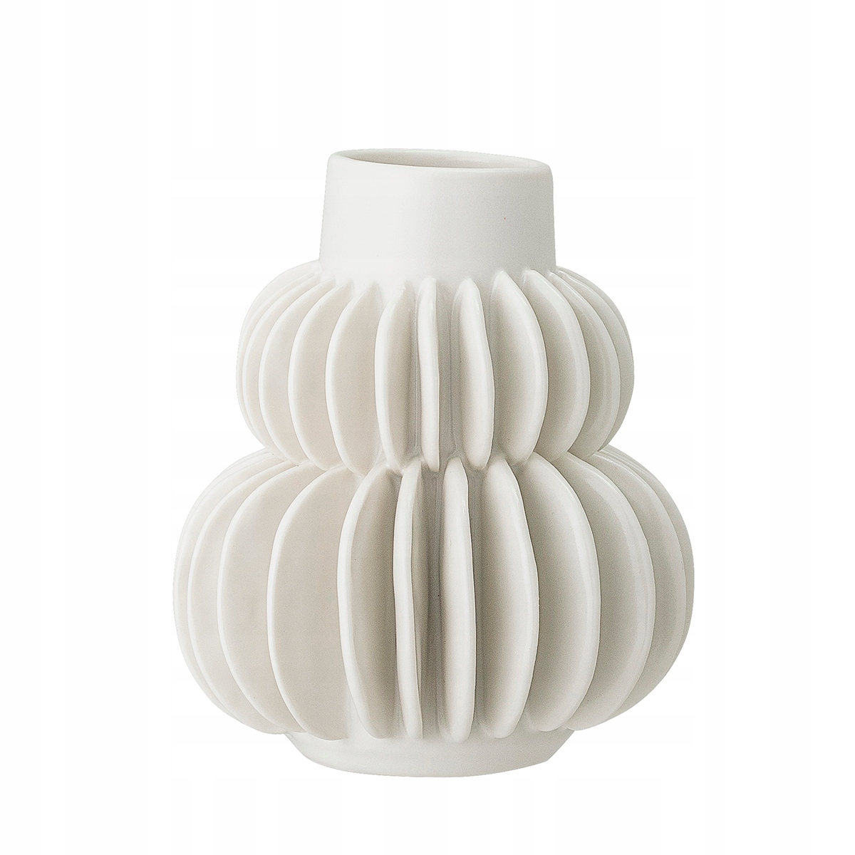 Váza Halfdan bílá z kameniny 11,5 x 14 cm Bloomingville