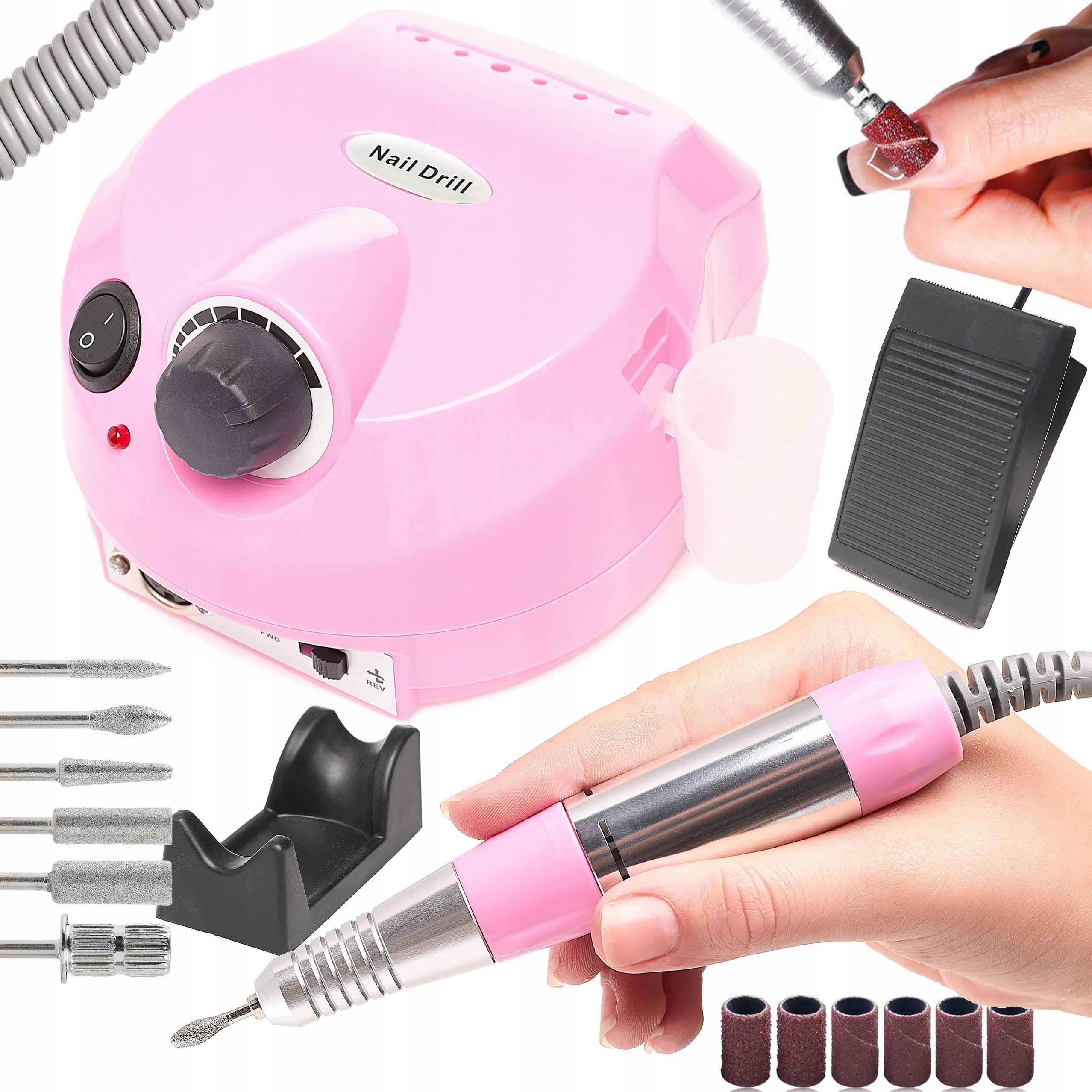 Frezarka Do Paznokci Profesjonalna manicure 35000 Mocna różowa frezy