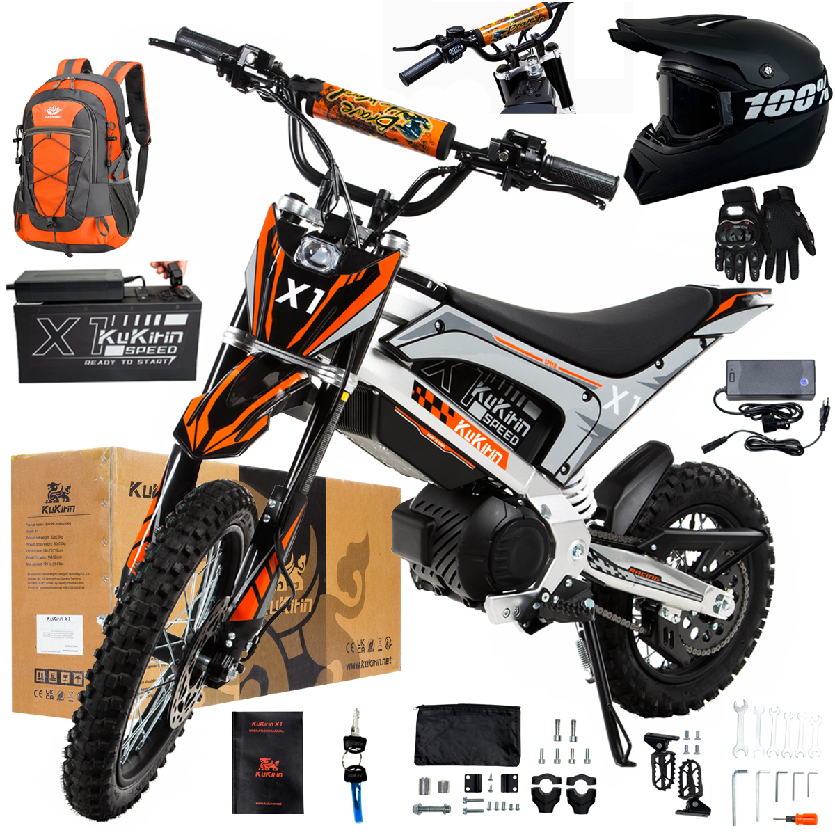 Kukirin X1 2026 Nové terénní elektrické vozidlo 20.8 Ah 14''