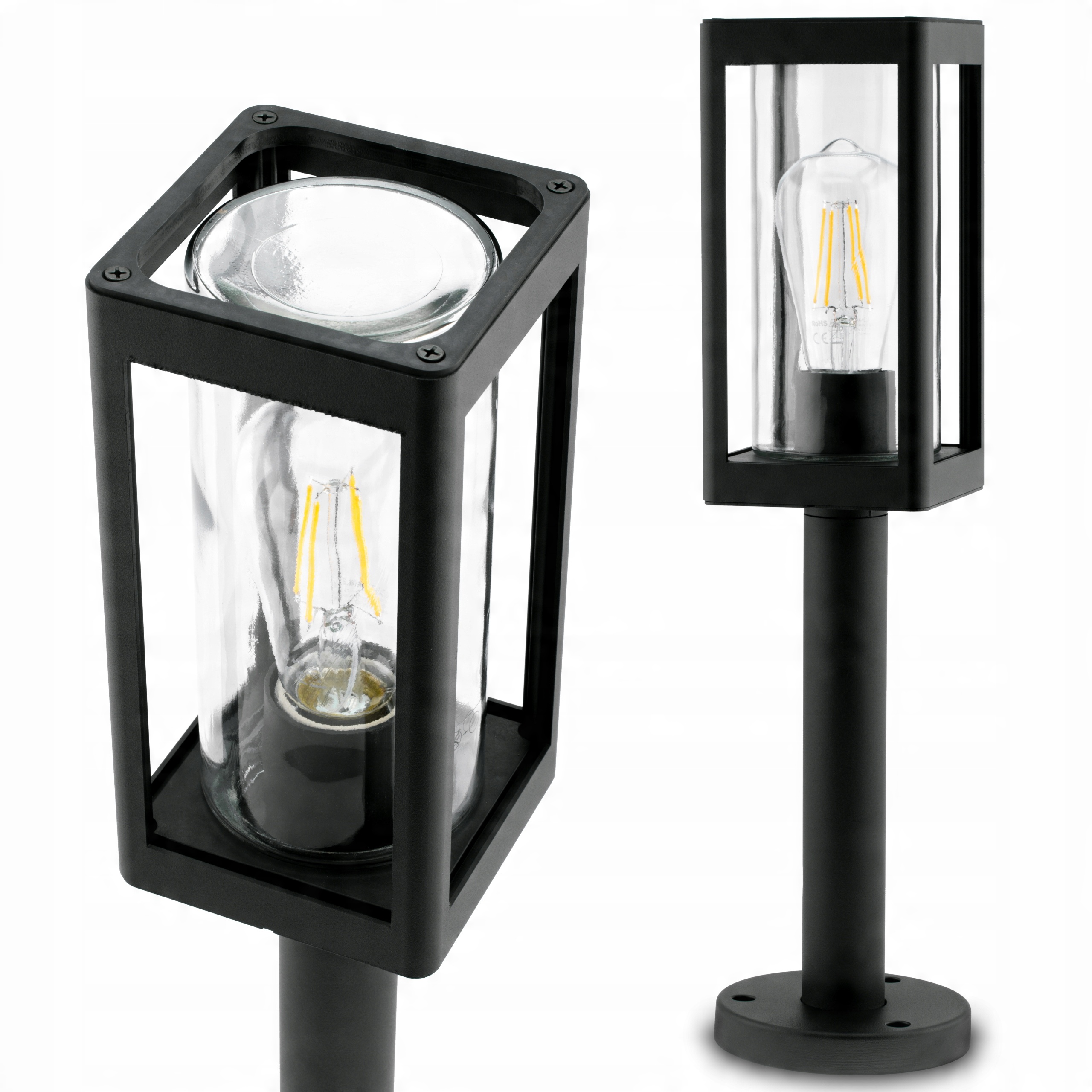 

Lampa Ogrodowa Zewnętrzna Stojąca E27 Słupek 50cm