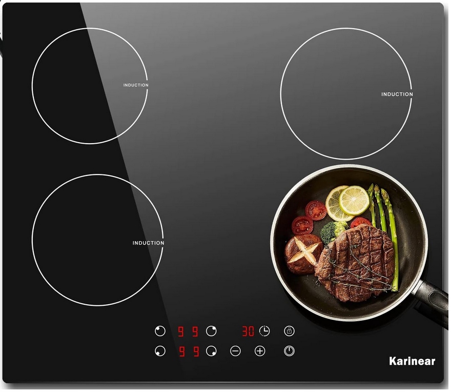 Karinear KNI-B46414 sklokeramická indukční varná deska 60 cm 4 pole