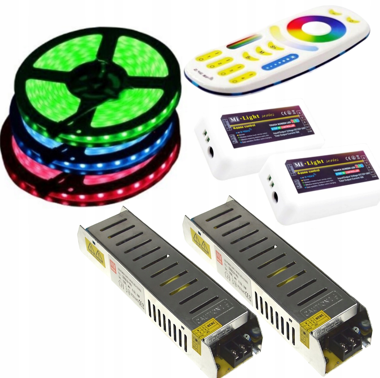 Set Led 300 Rgb 5050 IP68 Mi-Light Premium 15 m