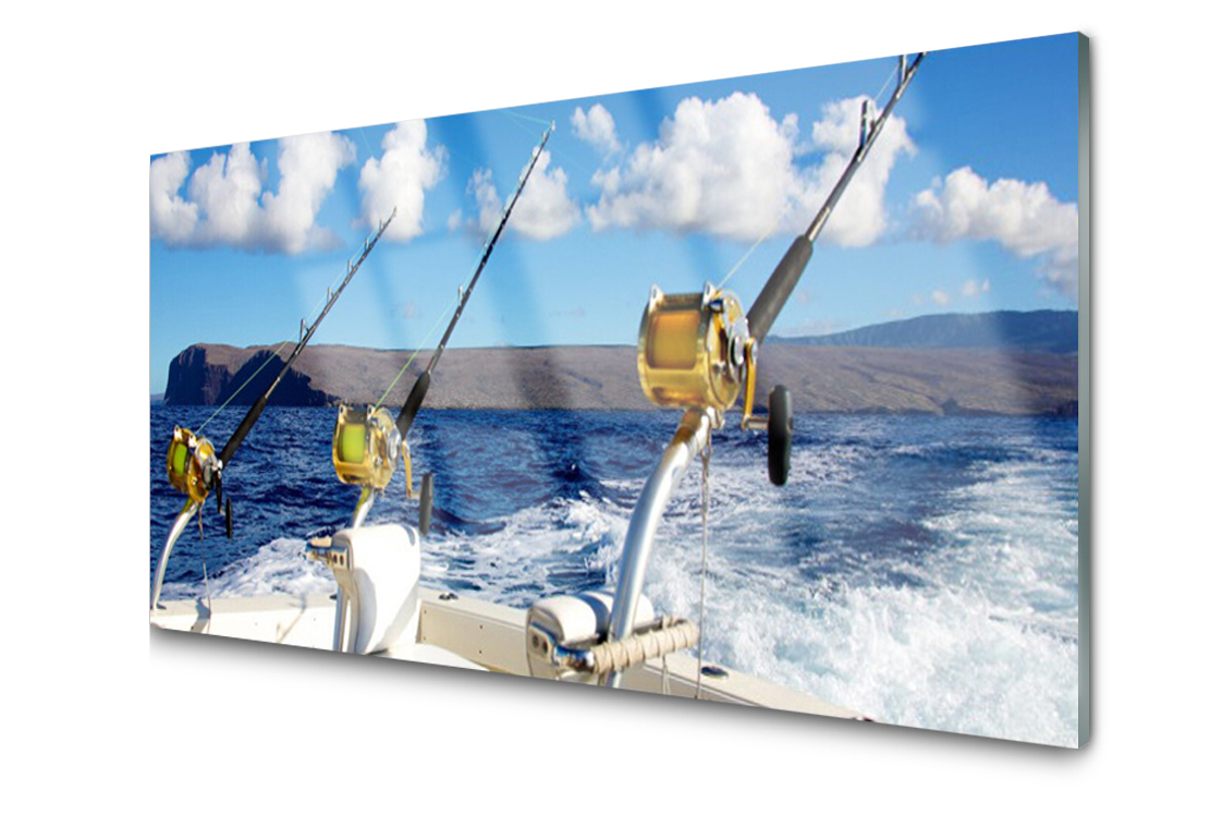 

Panel szklany Płytka Wędkarstwo Morze 120x60