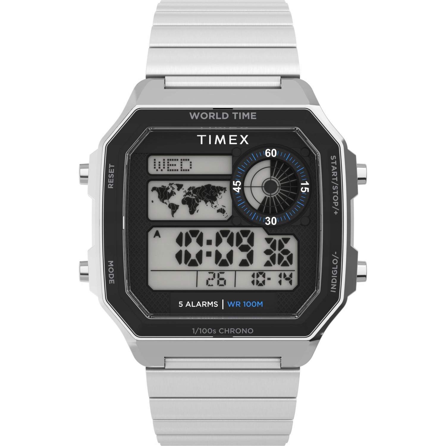 Pánské Hodinky Timex TW5M68900 stříbrné