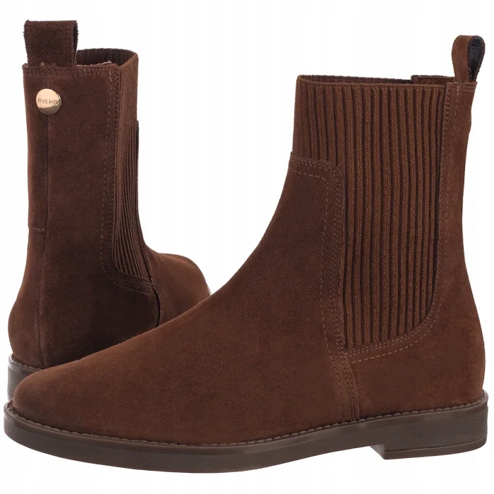 Kožené dámské boty Ryłko Hnědé V1VH2___ _490