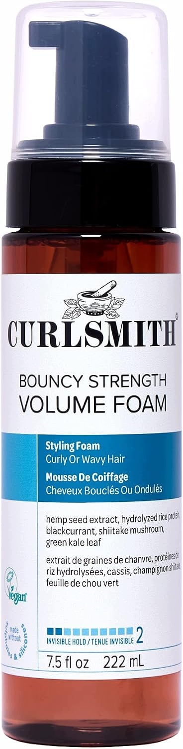 Curlsmith Bouncy Strength Volume Foam pianka do włosów kręconych 222 ml