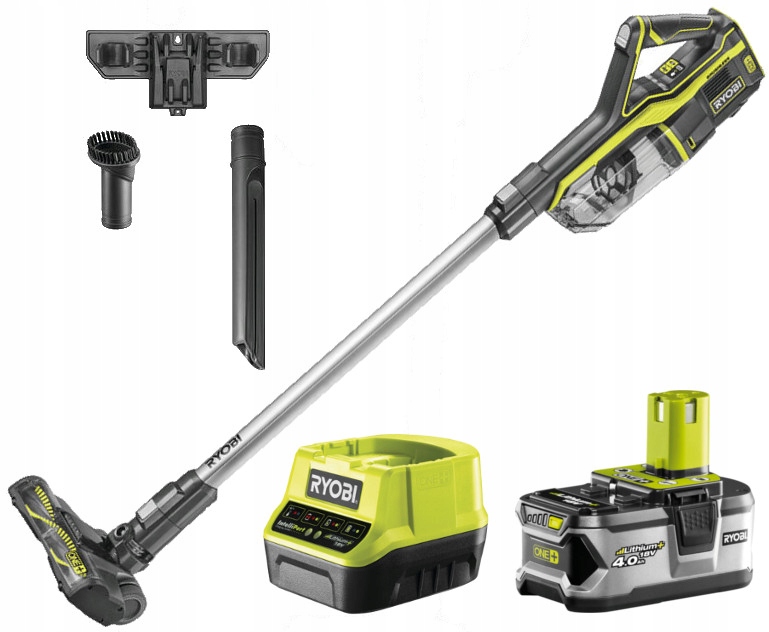 

Akumulatorowy Odkurzacz pionowy 18V Ryobi + 4Ah