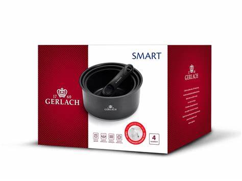 

Zestaw garnków Gerlach 4 el. Smart Granit