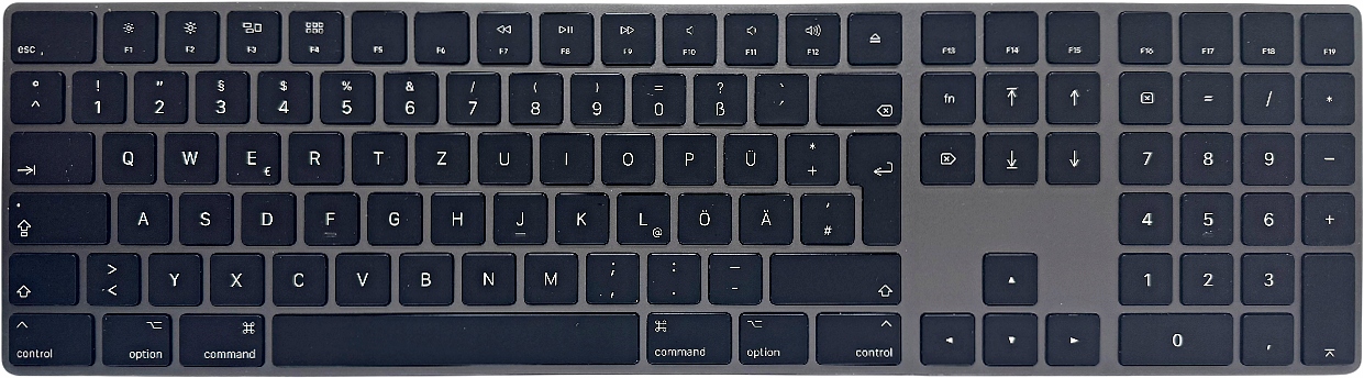 Apple Magic Keyboard ブラック　A1843 Apple Magic Keyboard Klawiatura z Touch ID i polem