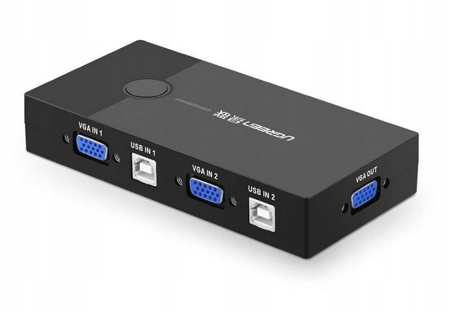 PRZEŁĄCZNIK SWITCH KVM UGREEN 2-PORTOWY VGA - C Kod producenta UGR310BLK