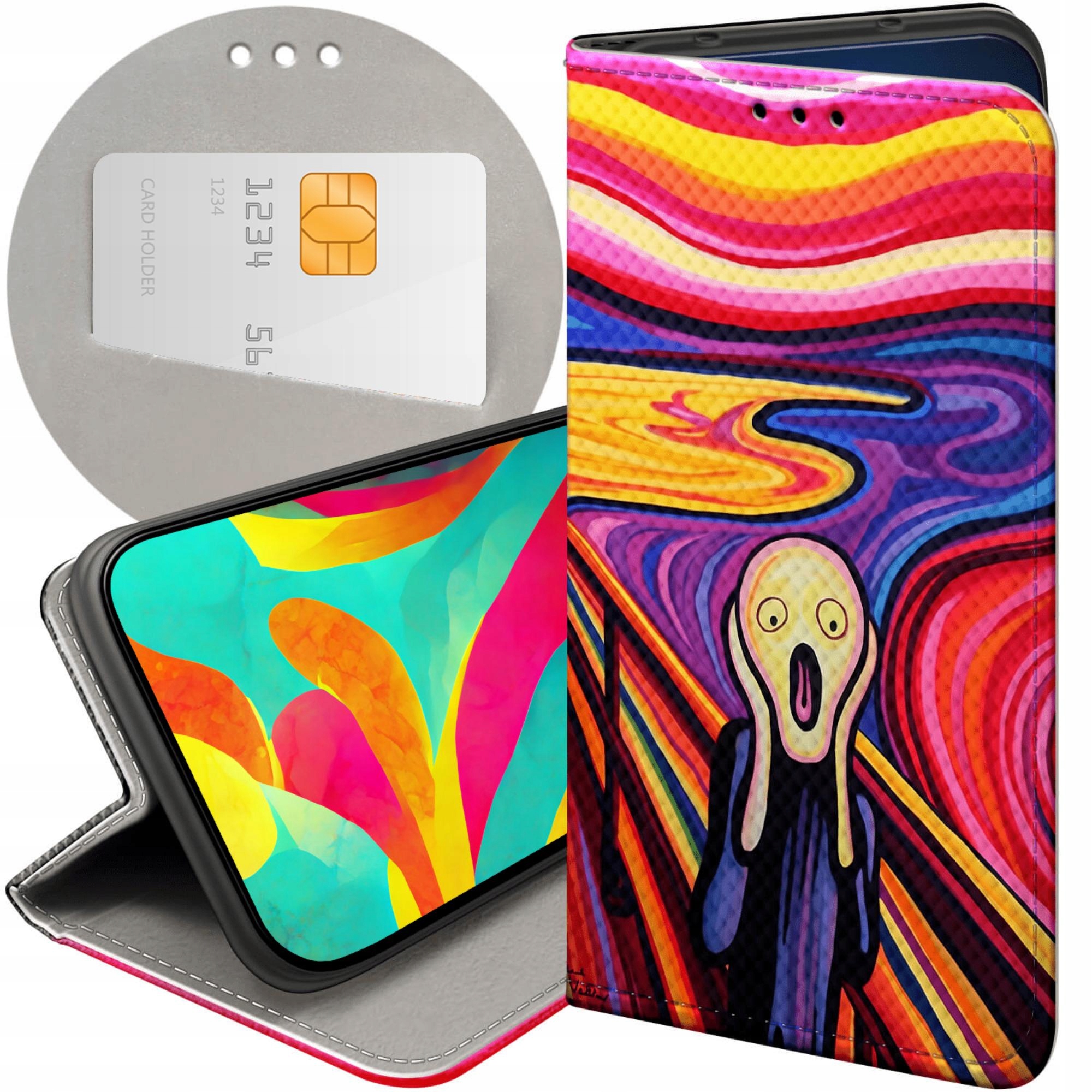 Etui Z Klapką Do Huawei P30 Pro Krzyk Munch Edvard Scream Futerał