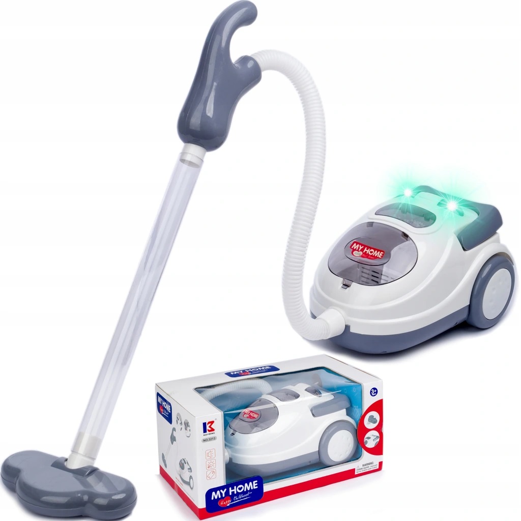 

Interaktywny Szary Zabawkowy Odkurzacz dla dzieci