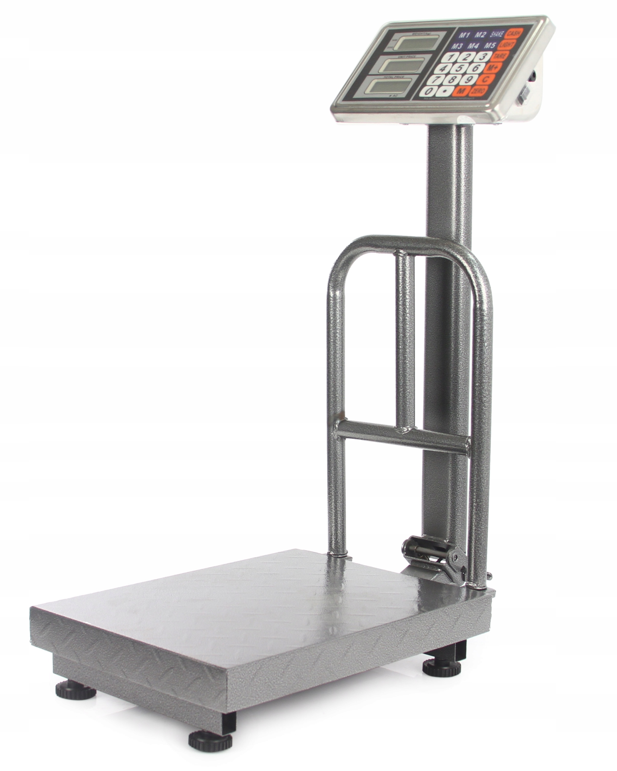 ELEKTRONICZNA WAGA MAGAZYNOWA PLATFORMOWA TOWAROWA 150Kg OPARCIE DO PACZEK