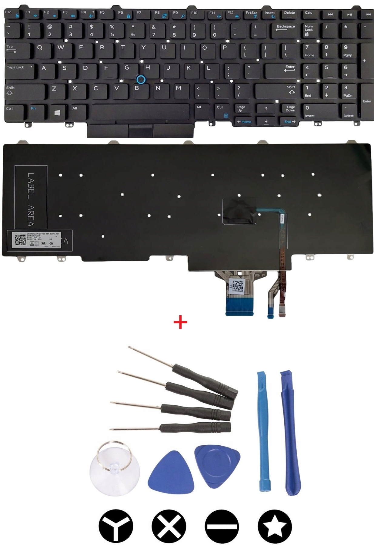 Nová Klávesnica pre Dell Latitude E5550 E5570 E5580 E5590 E5591 M7510 M7710