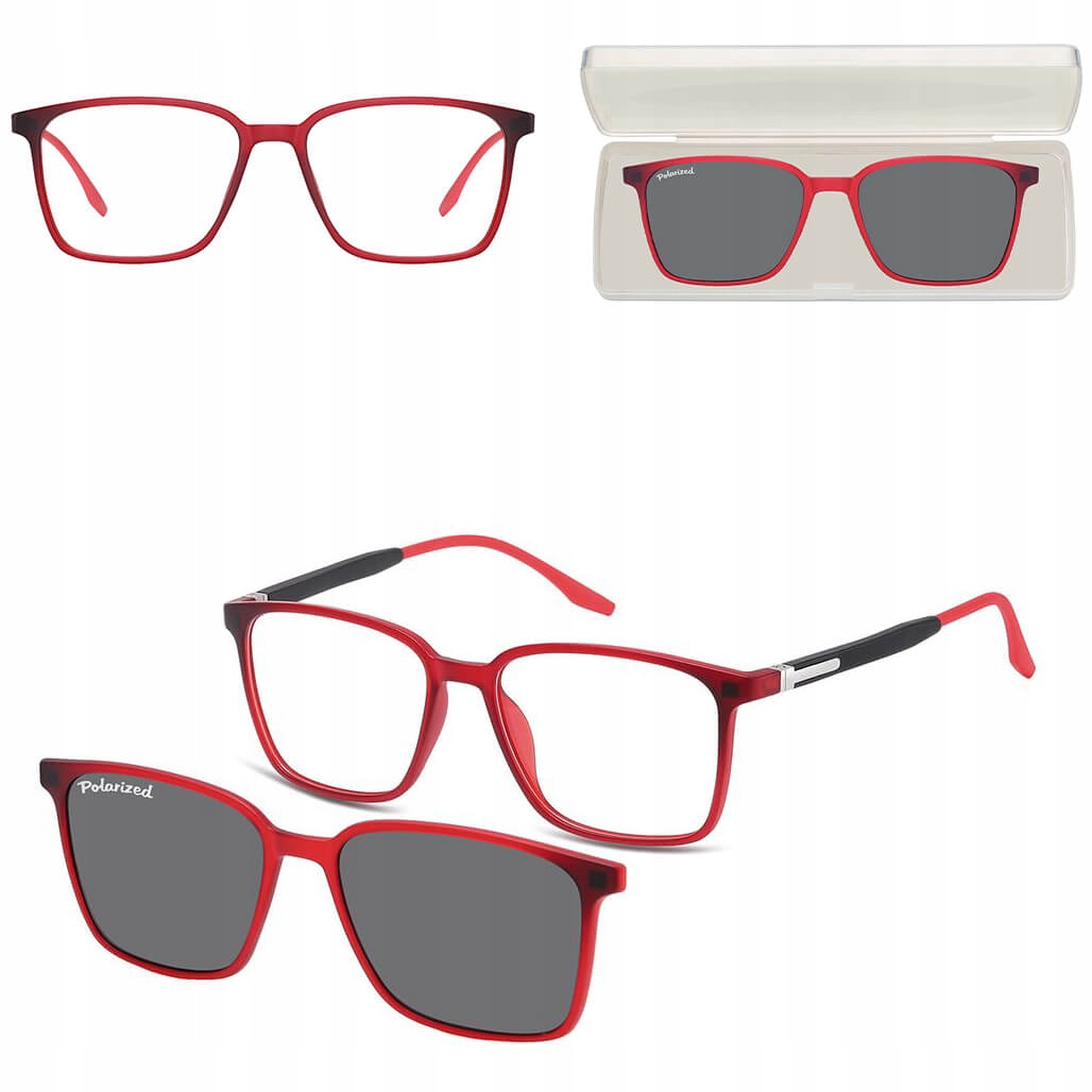 2v1 Korekční brýle s sluneční clonou a polarizací