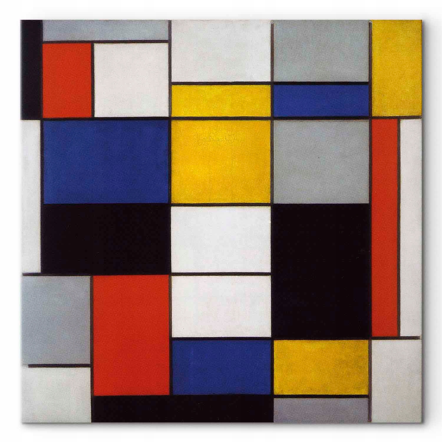 Obraz na plátně Neoplasticismus Piet Mondrian Kompozice A 60x60 cm