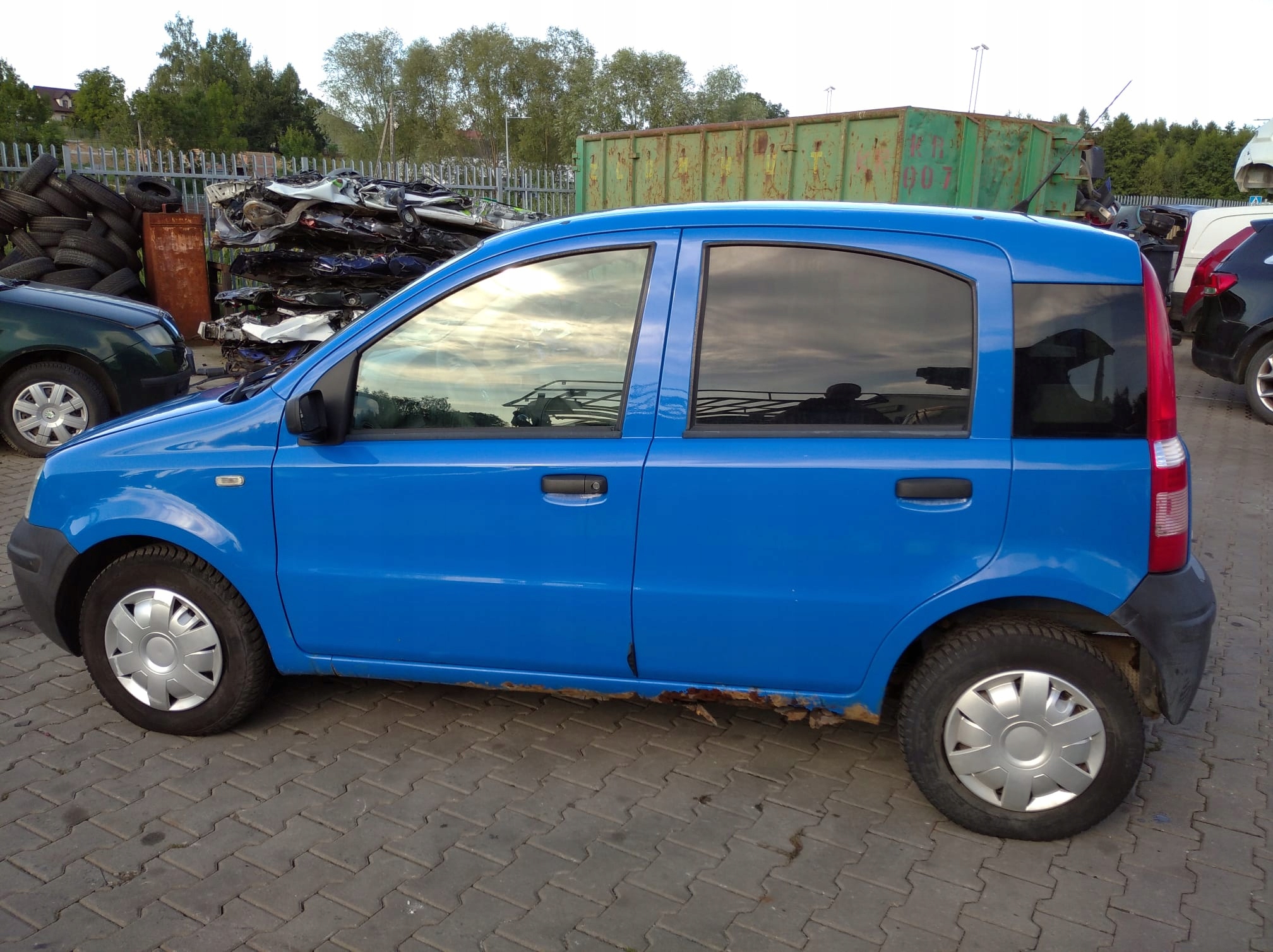 FIAT PANDA 2 II Cofano 734/A BLU COCKTAIL B/B VR.