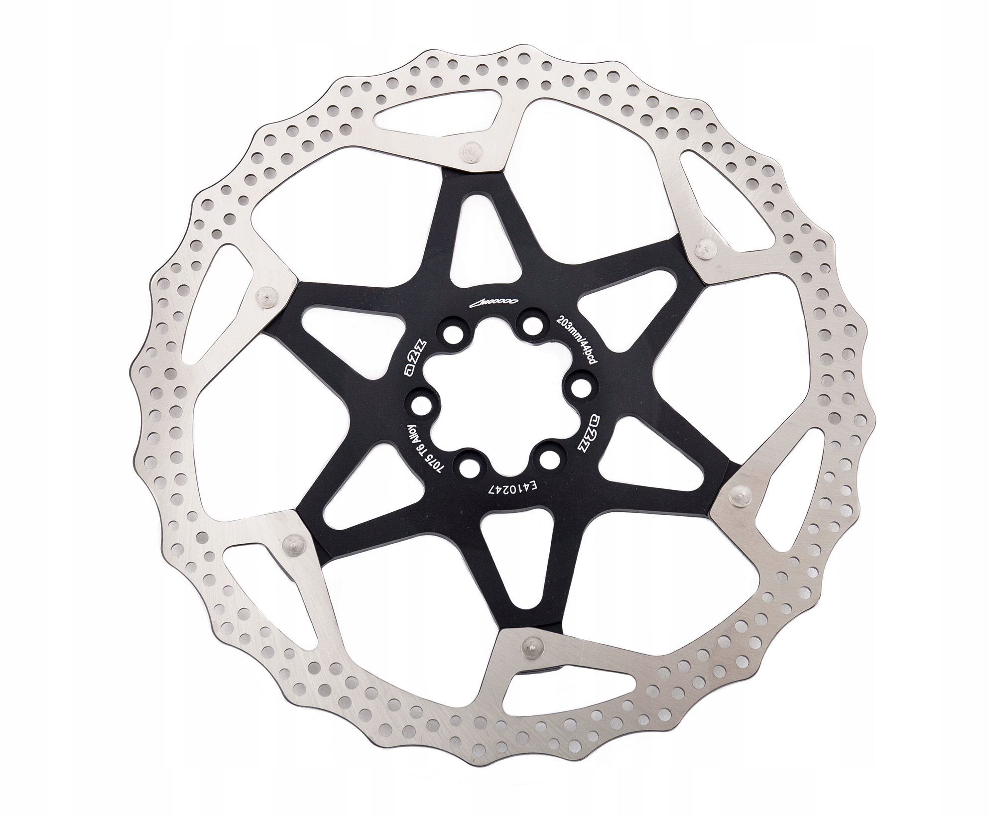 Mocna Rowerowa Tarcza Hamulcowa Aluminiowy Pająk A2Z Atd Black 203mm